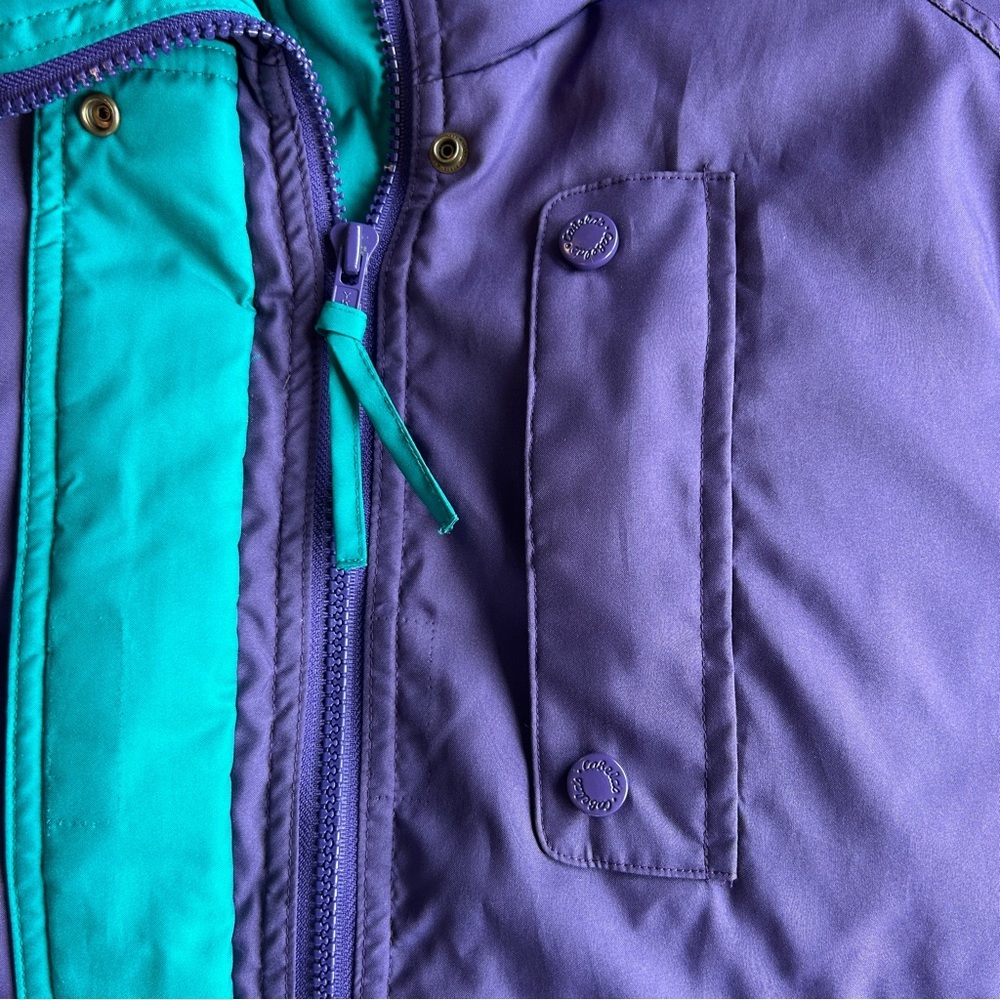 Cabela’s Women’s Vintage Puffer Vest Purple Teal Size Medium - Picture 9 of 9